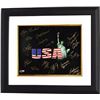 Image 1 : Mark Spitz Signed Olympic Winners 16X20 Photo Custom Framed (Black USA) W/ 15 Signatures (14 Gold Me