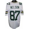 Image 1 : Jordy Nelson Green Bay Packers Unsigned White Prostyle Jersey XL