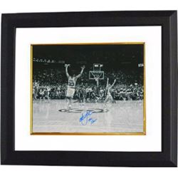 Christian Laettner Signed Duke Blue Devils B&W 16X20 Photo Custom Framed The Shot Celebration Vs Ken
