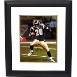 Marshall Faulk Signed St. Louis Rams 16X20 Photo Custom Framed