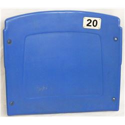 Silverdome Light Blue Actual Stadium Seat Back #20 - Home Of Detroit Lions 1975-2001