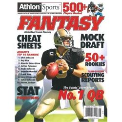 Drew Brees Unsigned New Orleans Saints 2010 Athlon Fantasy Football 8X10 Cover