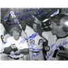 Image 1 : Bob Boone Signed Philadelphia Phillies 16X20 Photo (1980 World Series Team) B&W 21 Signatures 1983 P