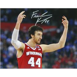 Frank Kaminsky Signed Wisconsin Badgers Arms Raised 8X10 Photo