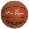 Image 1 : Hakeem Olajuwon Signed Spalding NBA Indoor/Outdoor Basketball