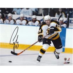 Sergei Samsonov Signed Boston Bruins 8X10 Photo (White Jersey)