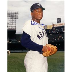 Al Downing Signed New York Yankees 8X10 Photo (Arms Up)