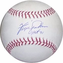 Fergie Jenkins Signed Official Major League Baseball HOF 91 Minor Bleed (Chicago Cubs)