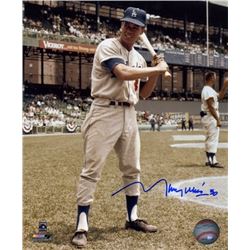 Maury Wills Signed Los Angeles Dodgers 8X10 Photo #30 (Batting)