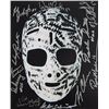 Image 1 : Boston Bruins Greats Signed 8X10 Photo On Cheevers Mask W/ 11 Signatures