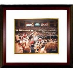 Gene Stallings Signed Alabama Crimson Tide 8X10 Photo Custom Framed- Steiner Hologram