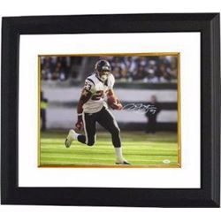 Arian Foster Signed Houston Texans 16X20 Photo Custom Framed- JSA Hologram