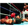 Image 1 : James Buster Douglas Signed Boxing Match With Mike Tyson On Ground 8X10 Photo