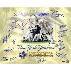 Mike Stanton Signed New York Yankees 16X20 Photo 1998 World Series Champions Celebration Collage 18 