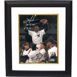 Doc Gooden Signed New York Yankees 8X10 Photo Custom Framed No Hitter 5-14-96