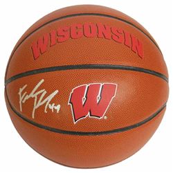 Frank Kaminsky Signed Wisconsin Badgers Rawlings Logo Basketball
