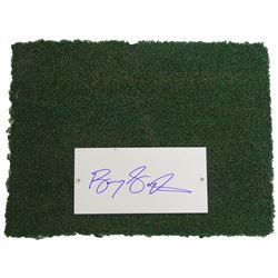 Barry Sanders Signed Detroit Silverdome 12X16 Actual Stadium Used Turf & Autograph Plate