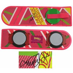 Michael J Fox Signed Back To The Future Pink Hover Board