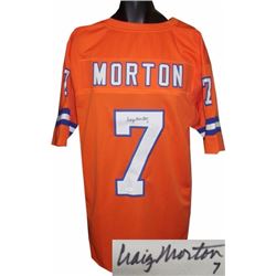 Craig Morton Signed Denver Broncos TB Orange Pro Style Jersey- JSA Hologram