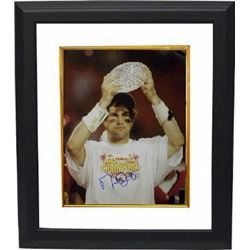 Matt Leinart Signed USC Trojans 16X20 Photo W/ Trophy Custom Framed- Leinart Hologram