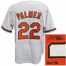 Jim Palmer Signed White Custom Baseball Jersey W/HOF 90
