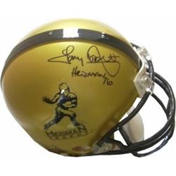 Tony Dorsett Signed Heisman Gold Replica Mini Helmet Heisman 76 (Pittsburgh Panthers)