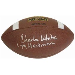 Charles White Signed Wilson NCAA Full Size Football W/79 Heisman