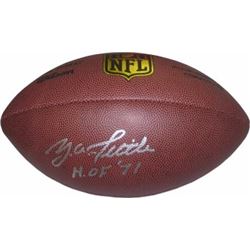 YA Tittle Signed NFL Wilson Replica Composite Football HOF 71 (New York Giants)