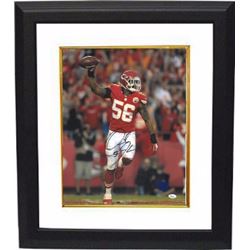 Derrick Johnson Signed Kansas City Chiefs 16X20 Photo Custom Framed- JSA Hologram