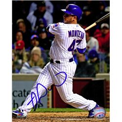 Miguel Montero Signed Chicago Cubs Batting Action 8X10 Photo