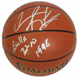 Dennis Rodman Signed Spalding Indoor/Outdoor Basketball W/Bulls 72-10 1998