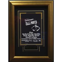 The Godfather Part II Signed 22X30 Masterprint Poster Custom Gold Framed W/ Francis Ford Coppola (Mo