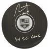 Image 1 : Alec Martinez Signed Los Angeles Kings Logo Hockey Puck W/14 SC GWG