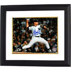 John Wetteland Signed New York Yankees 8X10 Photo Custom Framed WS MVP 96 (Horizontal Pitching)