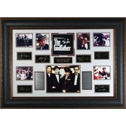 Marlon Brando Unsigned The Godfather 27X39 Photo Engraved Signature Series Leather Framed (Entertain