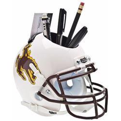 Wyoming Cowboys NCAA Football Schutt Mini Helmet Desk Caddy