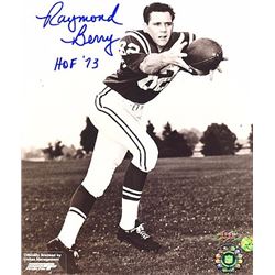Raymond Berry Signed Baltimore Colts 8X10 B&W Photo HOF 73- Berry Hologram