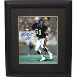 Mike Singletary Signed Chicago Bears 8X10 Photo Custom Framed HOF 98