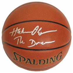 Hakeem Olajuwon Signed Spalding NBA Indoor/Outdoor Basketball W/The Dream