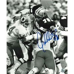 John Dutton Signed Dallas Cowboys B&W 8X10 Photo