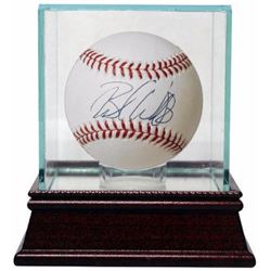 Brandon Webb Signed Official Major League Baseball W/ Glass Case (2006 CY Young Winner)