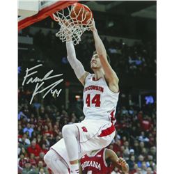 Frank Kaminsky Signed Wisconsin Badgers Slam Dunk Action 8X10 Photo