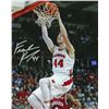 Image 1 : Frank Kaminsky Signed Wisconsin Badgers Slam Dunk Action 8X10 Photo