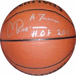 Artis Gilmore Signed Indoor/Outdoor Basketball HOF 2011 & A Train (Kentucky Colonels/Spurs/Bulls)