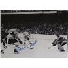 Image 1 : Johnny Bucyk Signed Boston Bruins 16X20 B&W Photo With Fred Stanfield