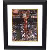 Image 1 : Spud Webb Signed Atlanta Hawks 8X10 Photo Custom Framed (1986 Slam Dunk Champ/Reverse) (Leaf)