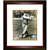 Image 1 : Ralph Kiner Signed Pittsburgh Pirates Sepia 8X10 Photo Custom Framed (Deceased- Batting)