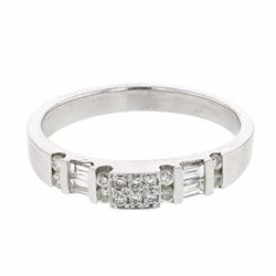 Genuine Diamond Platinum Band |354320