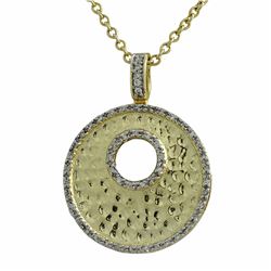 Two Tone Cz Shinnygold Pendant