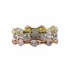 Image 2 : Sterling Silver-GD-CZ Ring